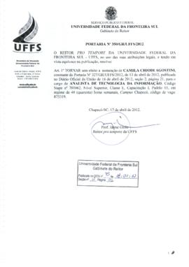 Portaria 350-GR-2012