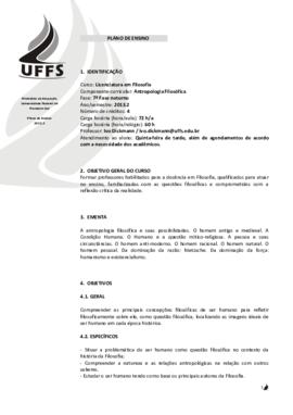 Antropologia Filosófica
