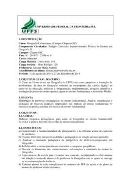 Estágio Curricular Supervisionado II