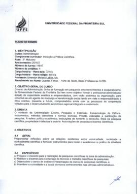 Iniciação à Prática Científica