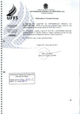 Portaria 519-GR-2011