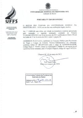 Portaria 126-GR-2012
