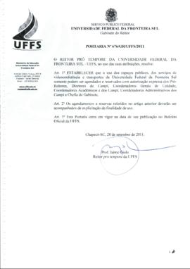Portaria 676-GR-2011
