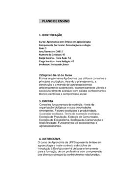 Introdução à Ecologia