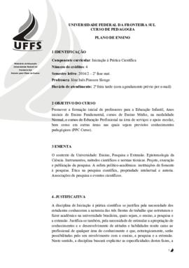 Iniciação à Prática Científica