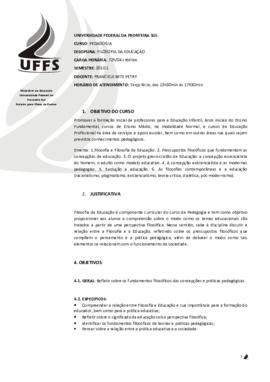 Filosofia da Educação