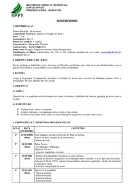 Leitura e Produção Textual I
