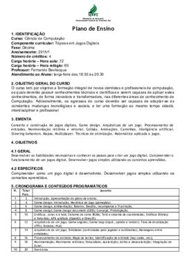 Tópicos em Jogos Digitais