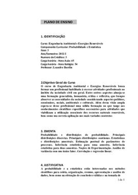 Probabilidade e Estatística