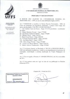 Portaria 364-GR-2013
