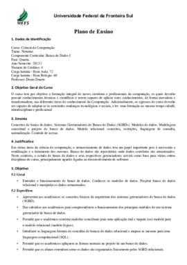 Banco de Dados I
