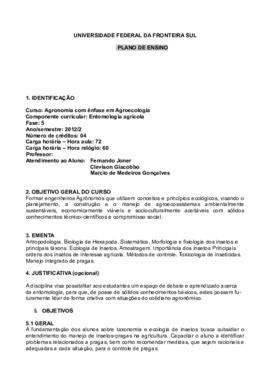 Entomologia Agrícola