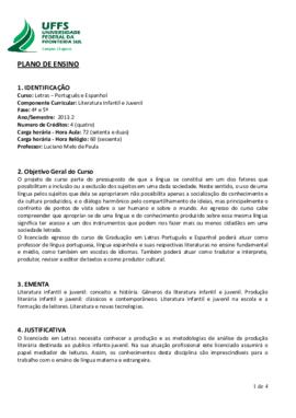 Literatura Infantil e Juvenil