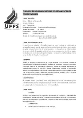 Organização de Computadores