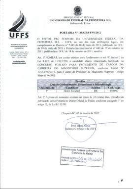 Portaria 148-GR-2012