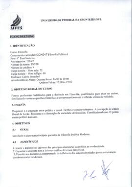 Filosofia Política I
