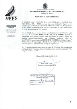 Portaria 406-GR-2012