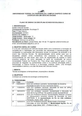 Sociologia IV