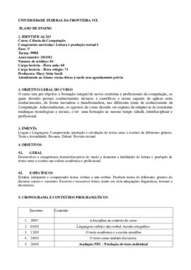 Leitura e Produção Textual I