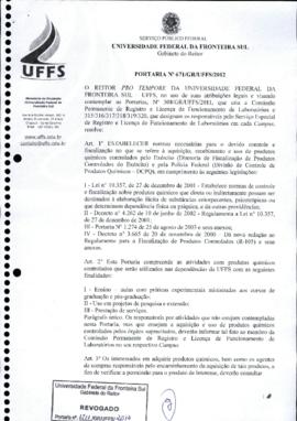 Portaria 671-GR-2012