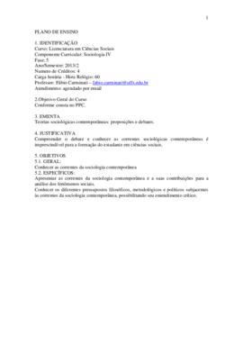 Sociologia IV