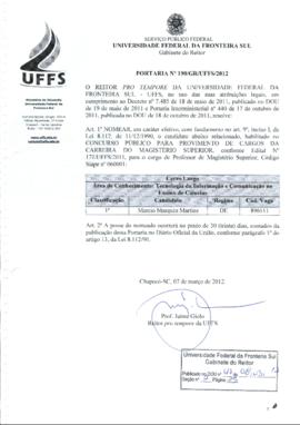 Portaria 190-GR-2012
