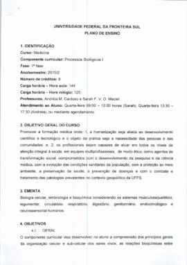 Processos Biológicos I