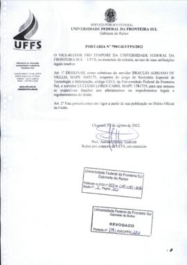 Portaria 798-GR-2012
