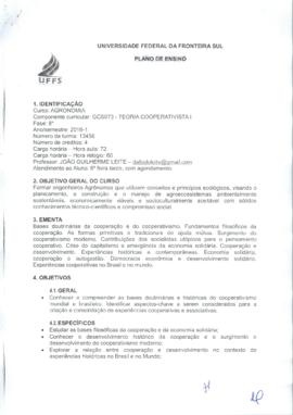Teoria Cooperativista I