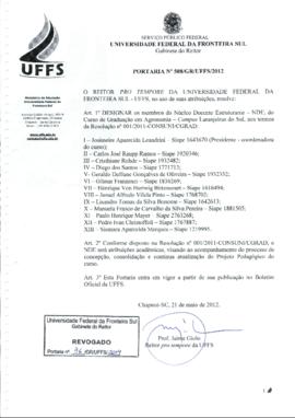 Portaria 508-GR-2012