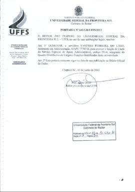 Portaria 642-GR-2012