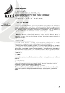 Mercado Financeiro e de Capitais