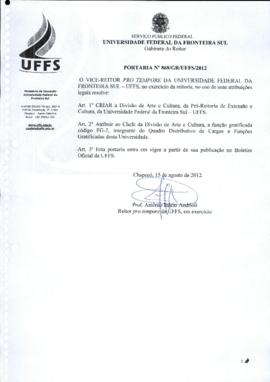Portaria 868-GR-2012