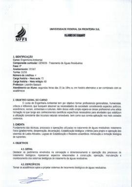 Tratamento de Águas Residuárias
