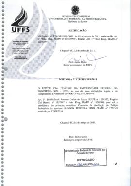 Portaria 178-GR-2011 Retificação
