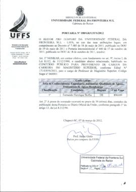 Portaria 188-GR-2012