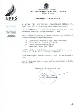 Portaria 747-GR-2011