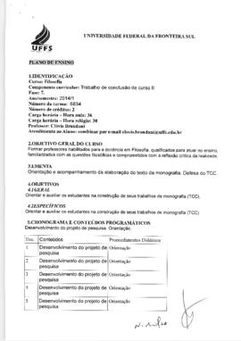Trabalho de Conclusão de Curso II