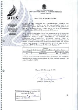 Portaria 250-GR-2011