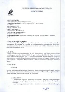 Irrigação e Drenagem