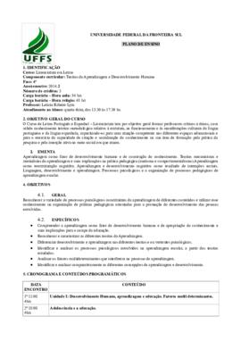 Teorias da Aprendizagem e Desenvolvimento Humano