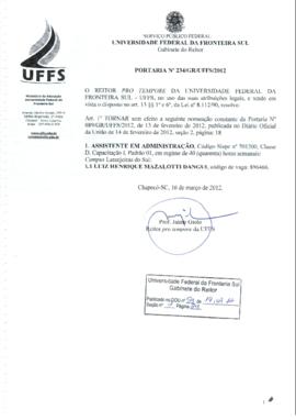 Portaria 234-GR-2012