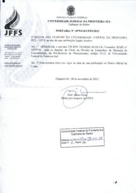 Portaria 1079-GR-2012