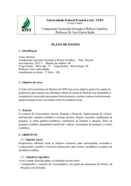 Iniciação à Prática Científica
