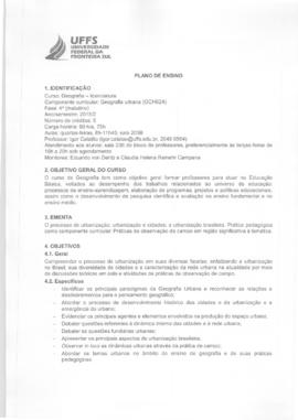 Geografia Urbana