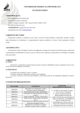 Leitura e Produção Textual II