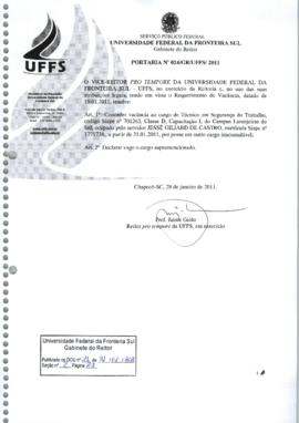 Portaria 024-GR-2011