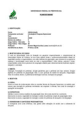 Introdução à Pesquisa Operacional