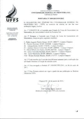 Portaria 030-GR-2012
