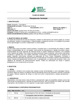 Planejamento Territorial